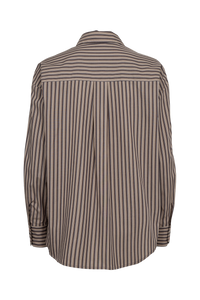 Numph Nukacey Embroidery Shirt - Deep Taupe