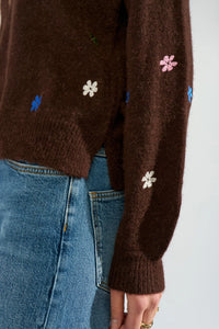 Numph Nuflorie Pullover - Black Coffee
