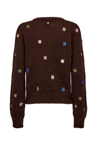 Numph Nuflorie Pullover - Black Coffee