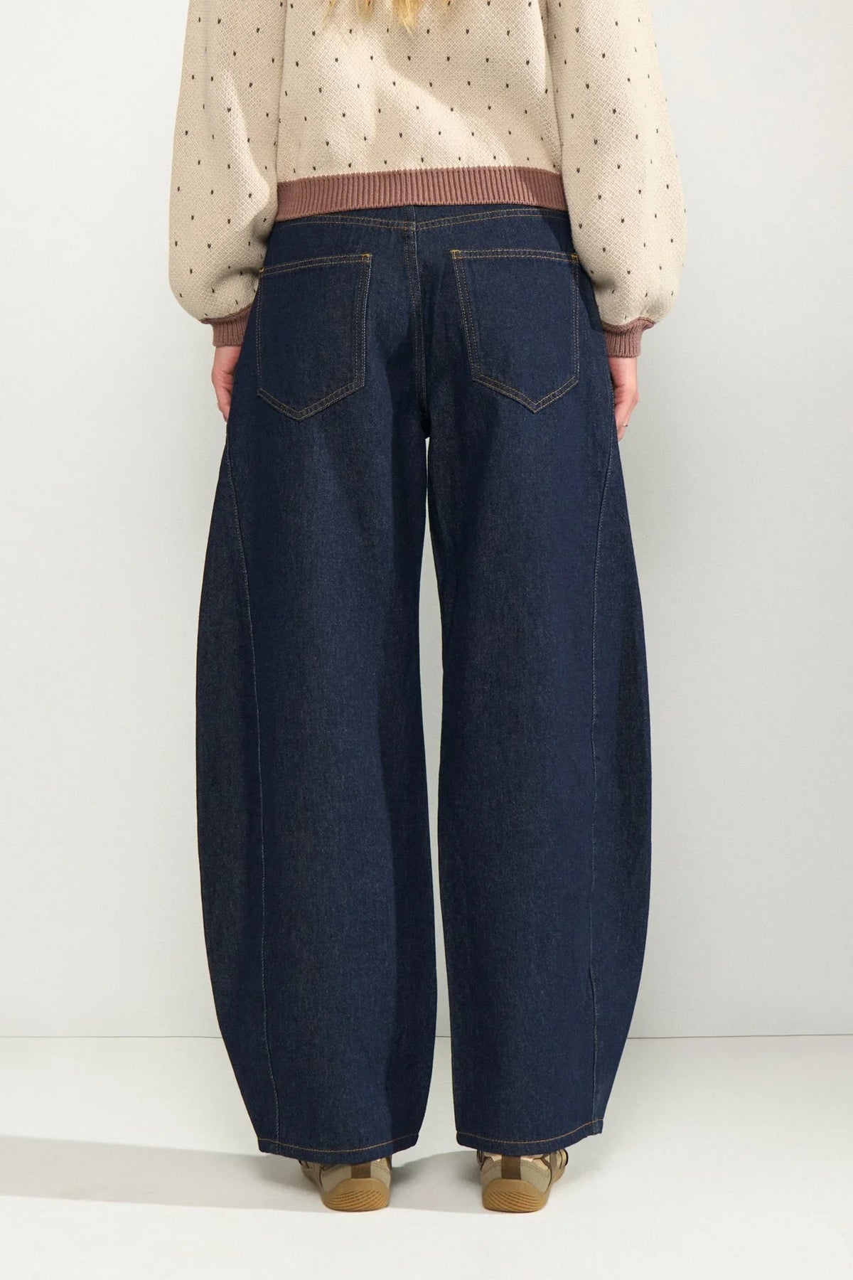 Numph Nuamsterdam HR Barrel Jeans - Dark Blue Denim