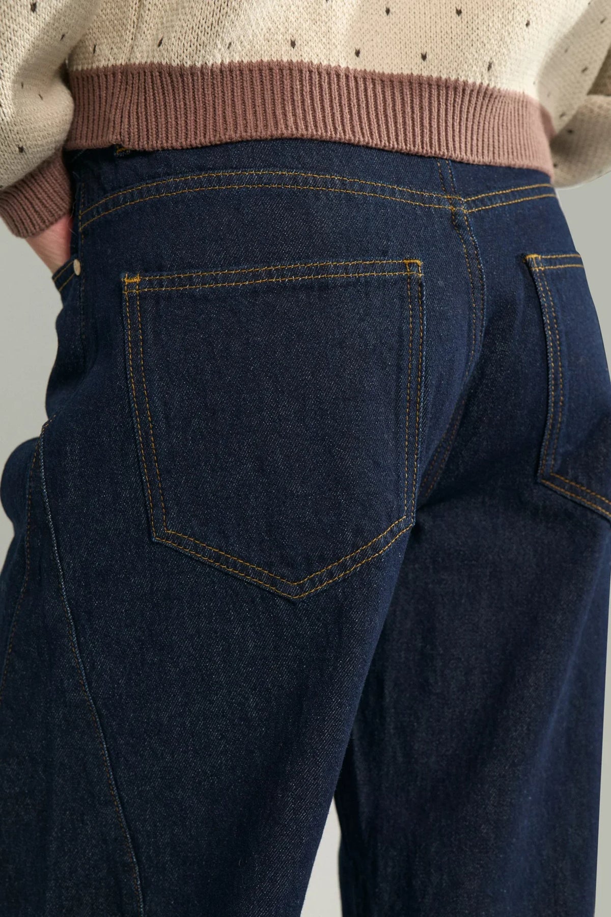 Numph Nuamsterdam HR Barrel Jeans - Dark Blue Denim