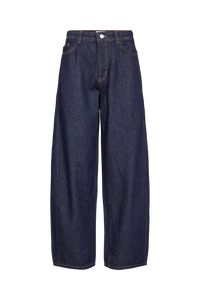 Numph Nuamsterdam HR Barrel Jeans - Dark Blue Denim