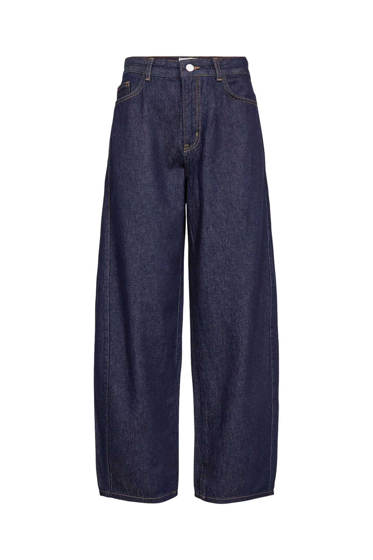 Numph Nuamsterdam HR Barrel Jeans - Dark Blue Denim