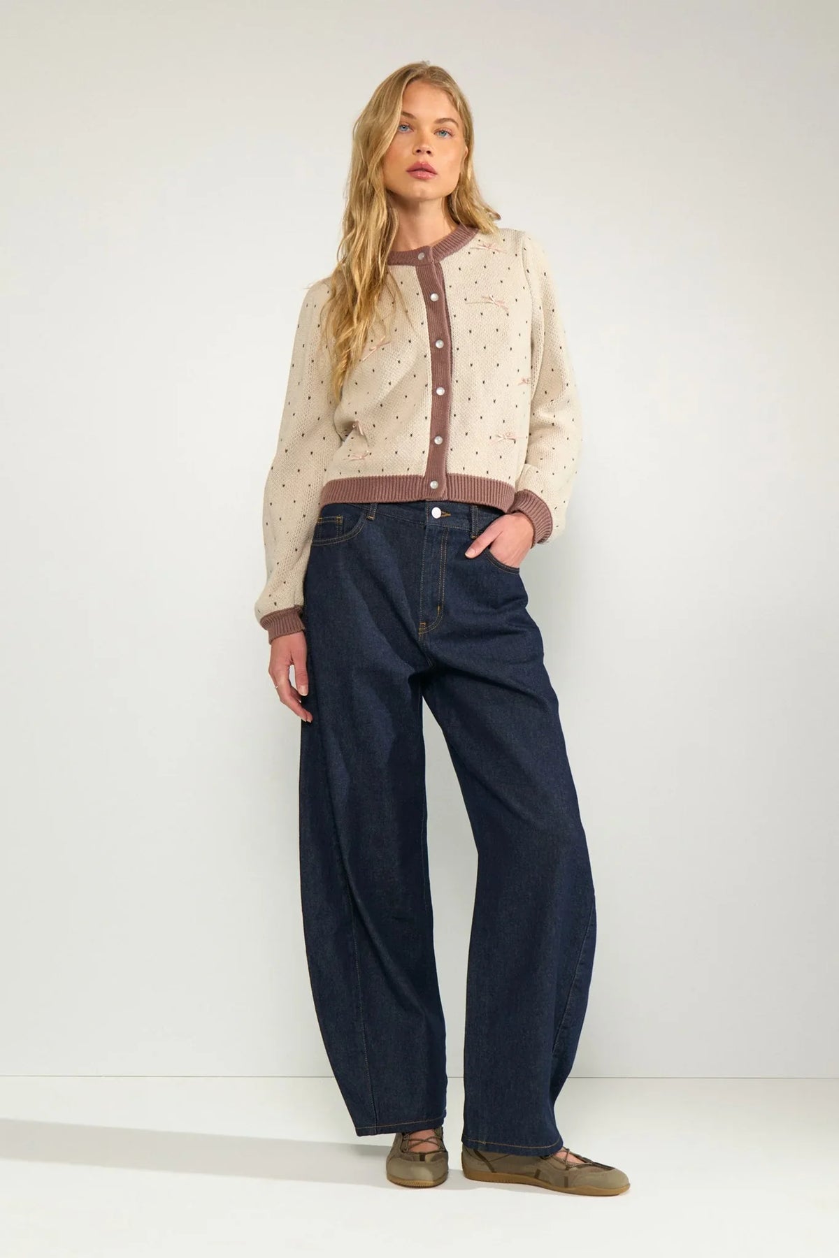 Numph Nuamsterdam HR Barrel Jeans - Dark Blue Denim