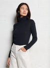 Majestic Soft Touch Fitted Long Sleeve Turtleneck Top
