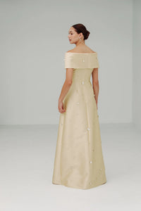 Robe à col roulé Catherine Regehr avec pierres dispersées