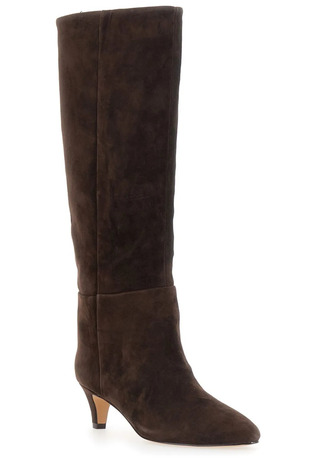 Twinset Suede Boots Darkness Brown