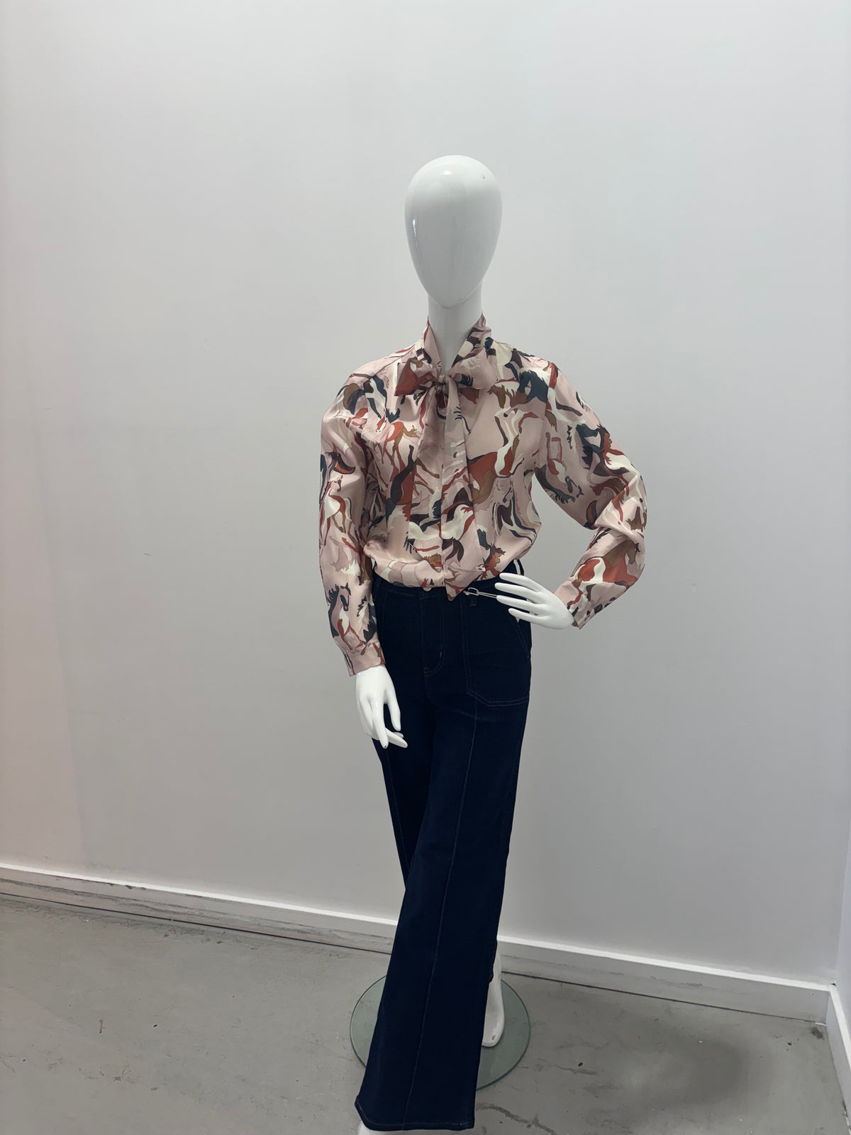 Chemise Marella Nastro Powder Horses