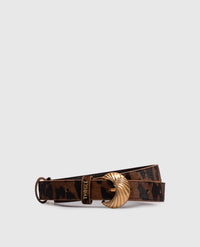 Twinset Brown Leopard Print Belt