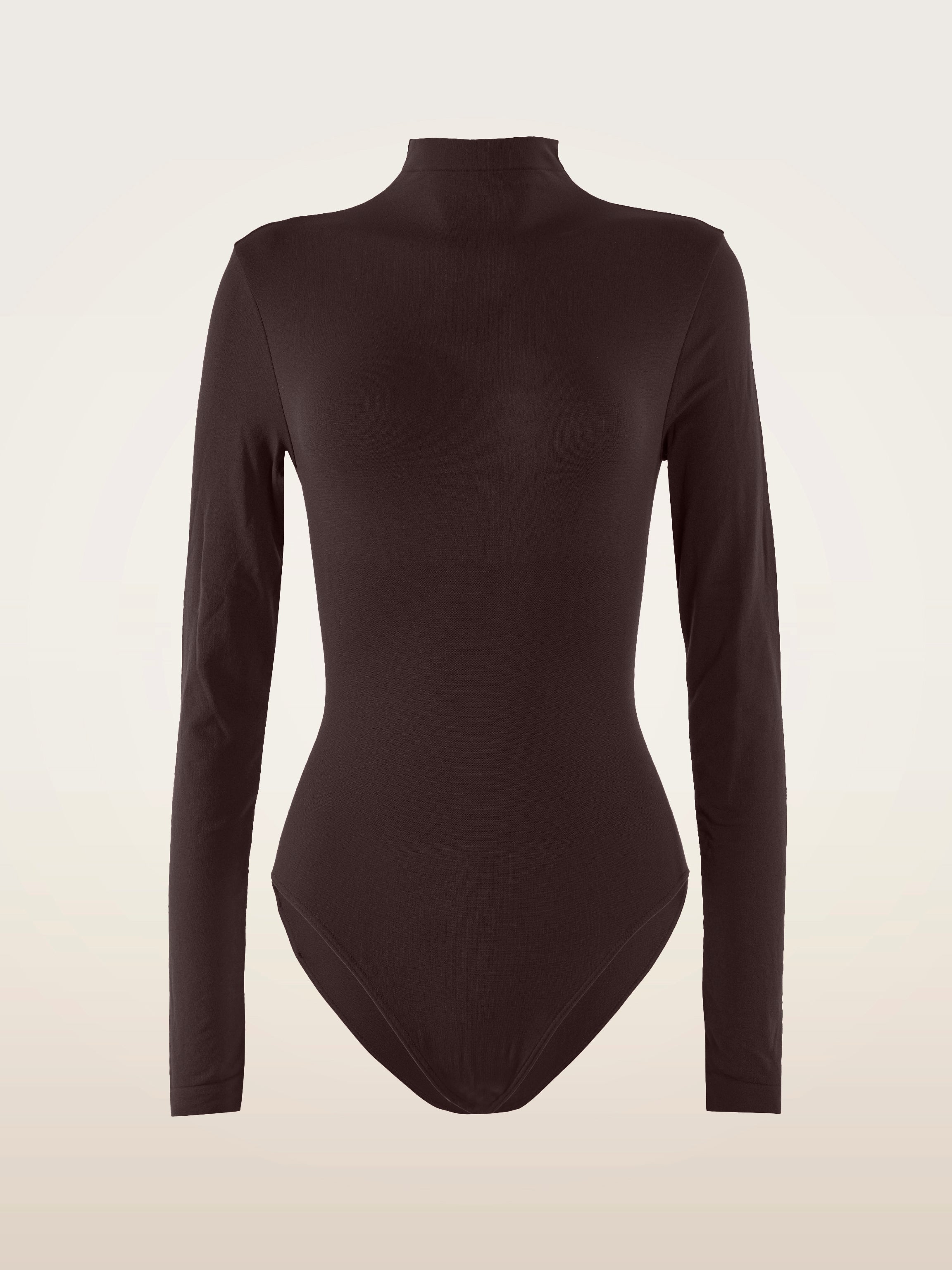 Wolford Skin Contour High Neck Body Darkwood