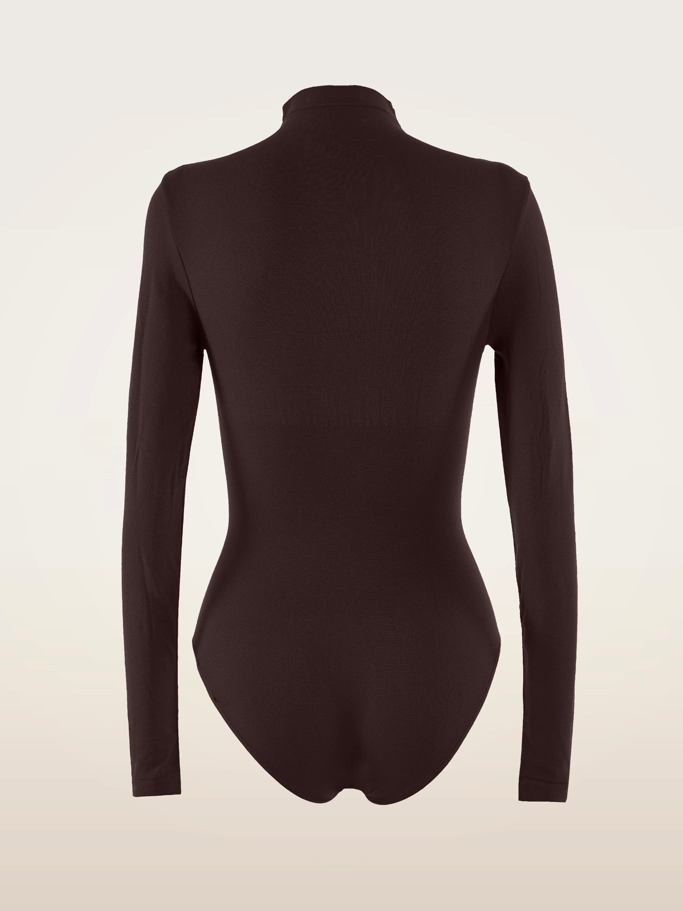 Wolford Skin Contour High Neck Body Darkwood