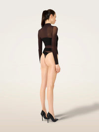 Wolford Infinite Wrap String Body Darkwood/Black