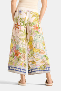 Cambio Candice Plain Pant Colourfull Indian Jungle