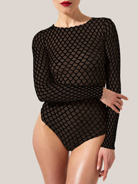 Wolford Velvet Net Illusion String Body