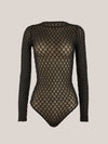 Wolford Velvet Net Illusion String Body