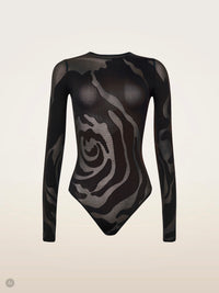 Wolford Rose Shadow String Body Black/Black