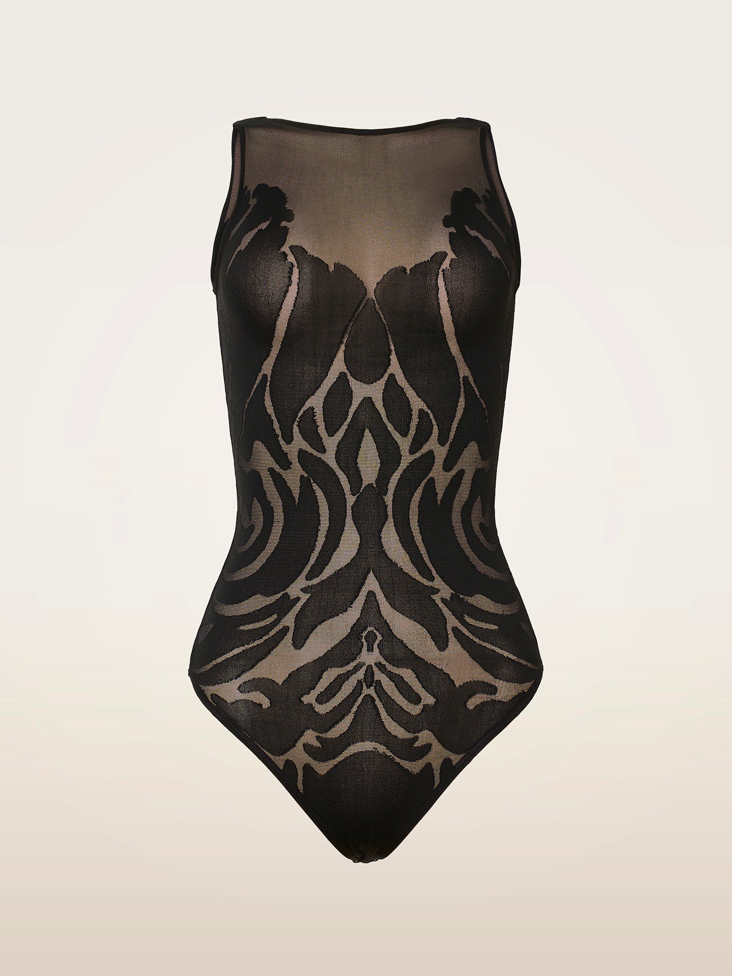Wolford Rose Shadow Sleeveless String Body Black/Black