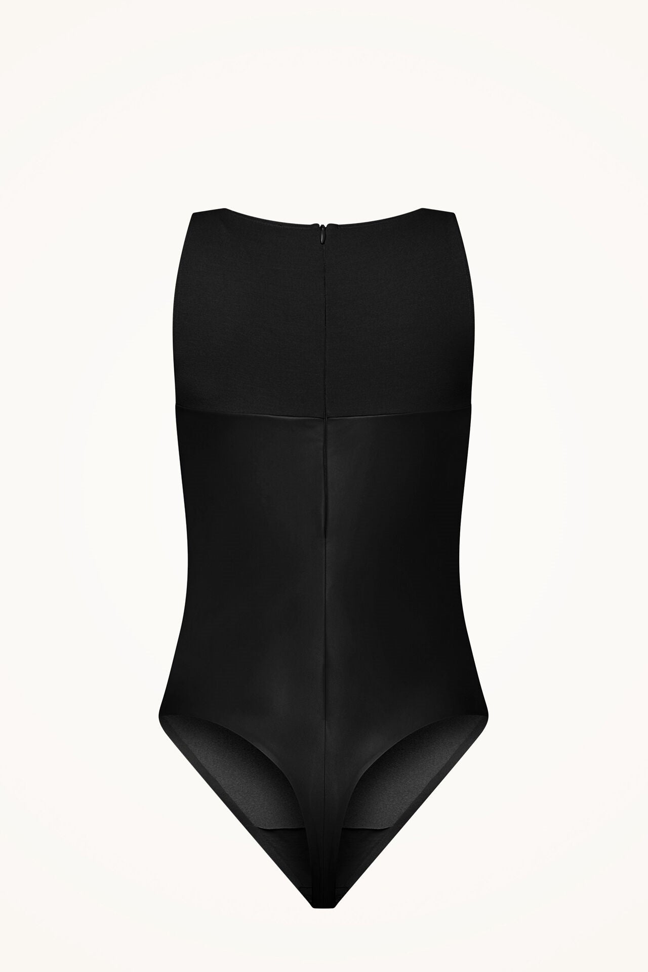 Wolford Faux Leather Bodysuit – Très Chic