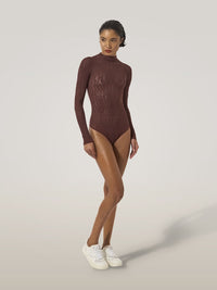 Wolford Reptile Body en résille string
