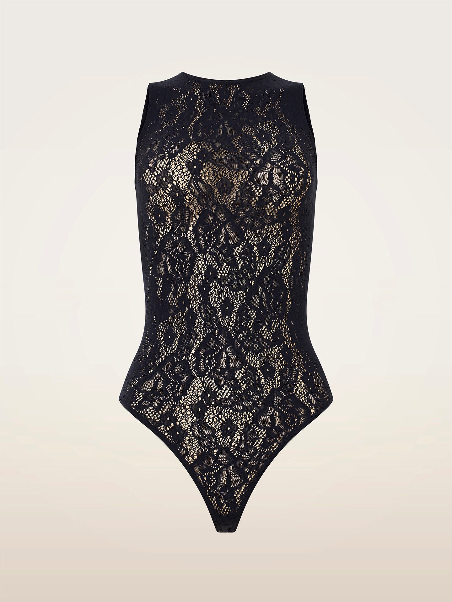 Wolford Infinite Rose Net String Body Deep Night