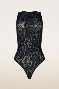 Wolford Infinite Rose Net String Body Black