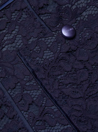 L'Agence Riven Lace Aline Mini Skirt Midnight