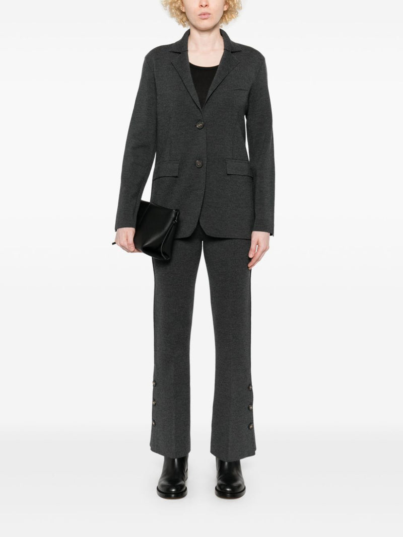 Pantalons droits en laine tricotés Twinset