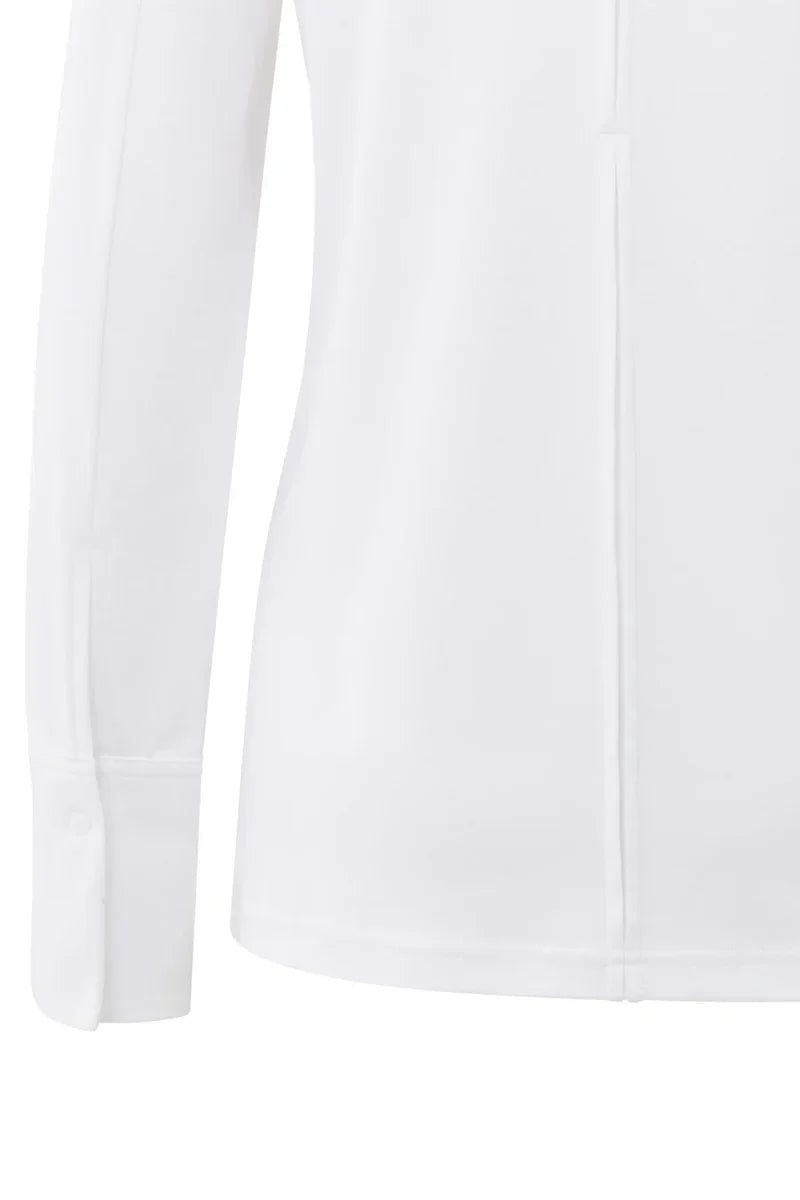 YAYA Jersey Top With Long Sleeves and Woven Cuffs