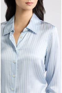 Frame The Office Shirt Bay Blue Stripe