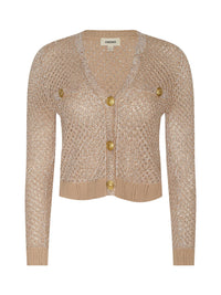 L'Agence Blanca Sequin Crop Cardigan