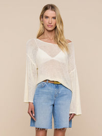 L'Agence Ethan Knit Pullover Vanilla