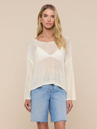 L'Agence Ethan Knit Pullover Vanilla