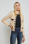 L'Agence Astor Contrast Trim Cardigan