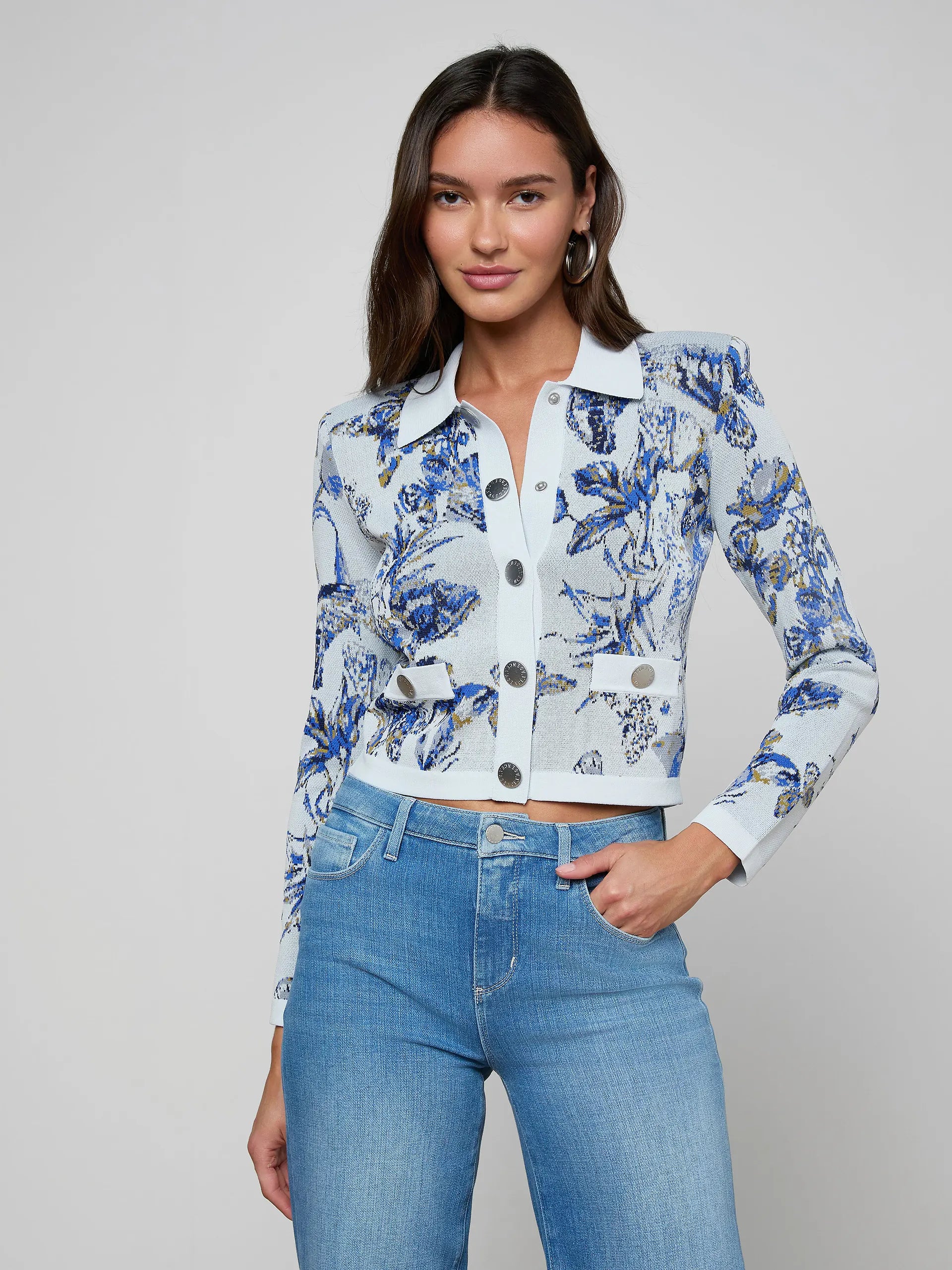 L'Agence Osiris Jacquard Cardigan