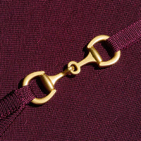 Robe en maille évasée L'Agence, rouge merlot