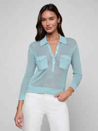 L'Agence Carine Top Light Blue