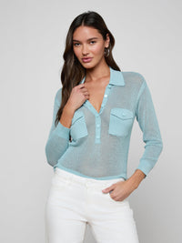 L'Agence Carine Top Light Blue