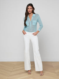 L'Agence Carine Top Light Blue
