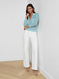 L'Agence Carine Top Light Blue