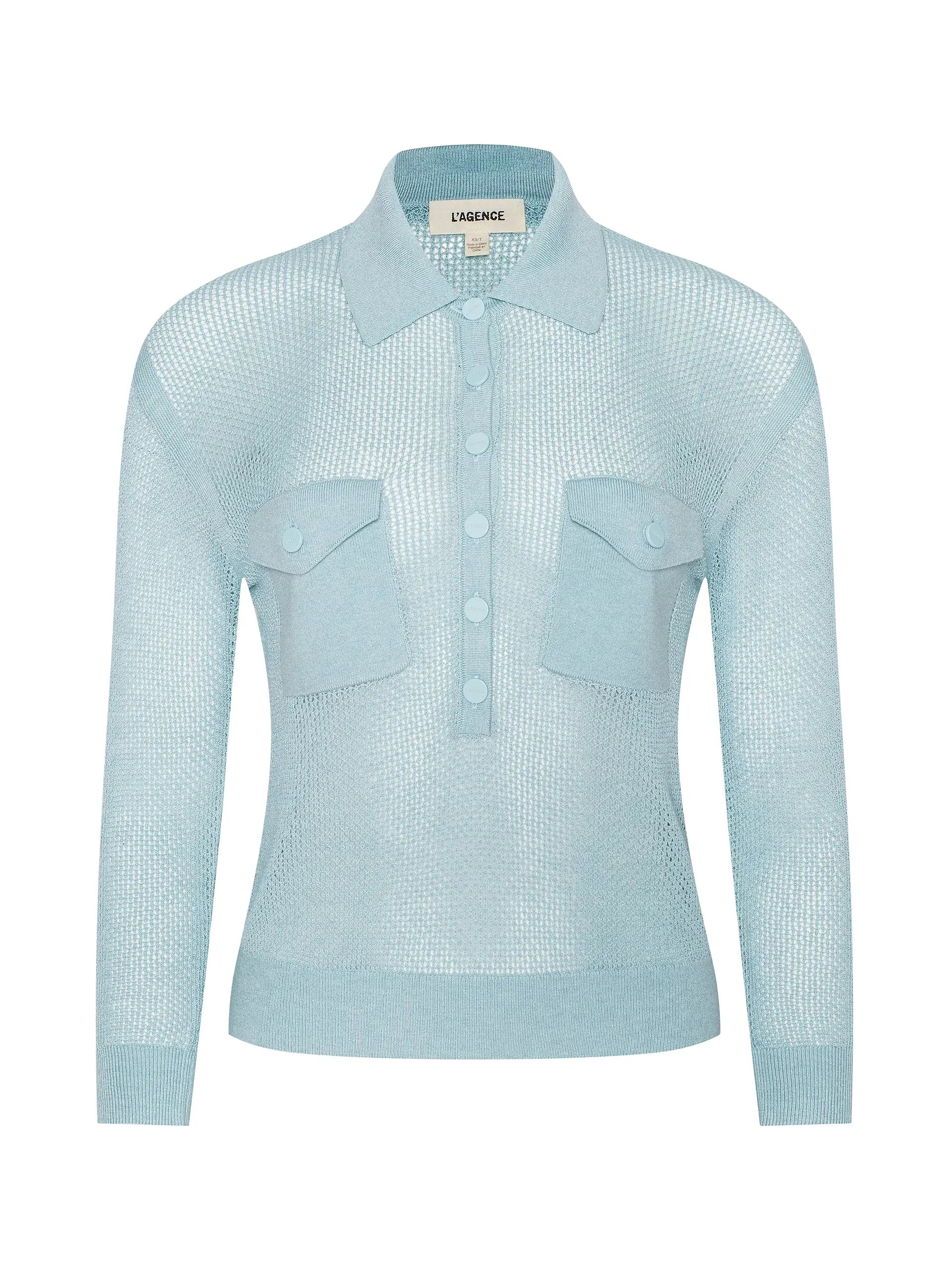 L'Agence Carine Top Light Blue