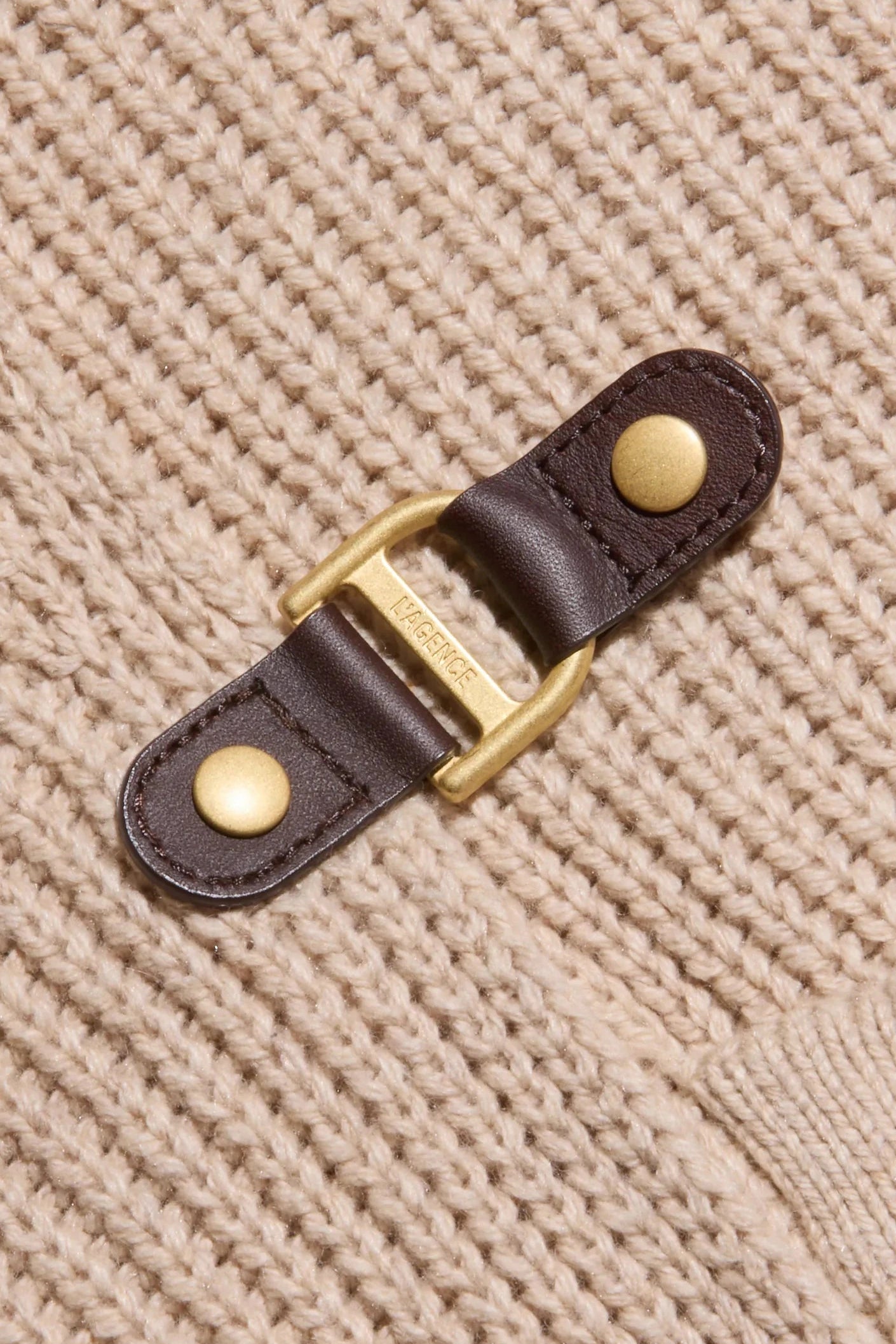 L'Agence Orielle Long Cardigan - Almond Milk