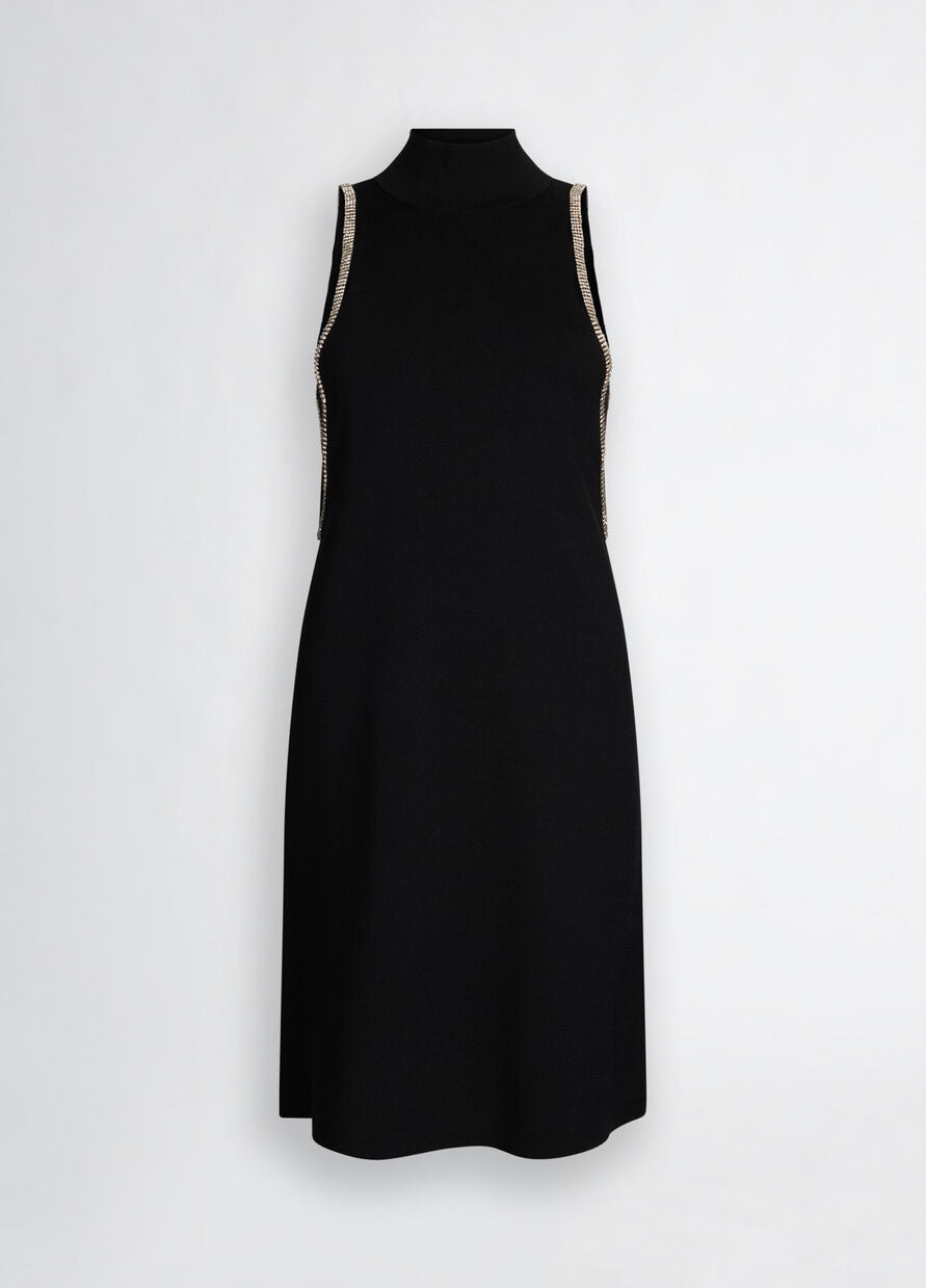 Liu Jo Knit Dress With Rhinestones Trs Chic Liu Jo Knit Dress With Rhinestones Trs Chic