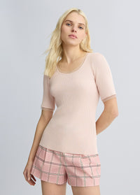 Pull en maille côtelée Liu Jo