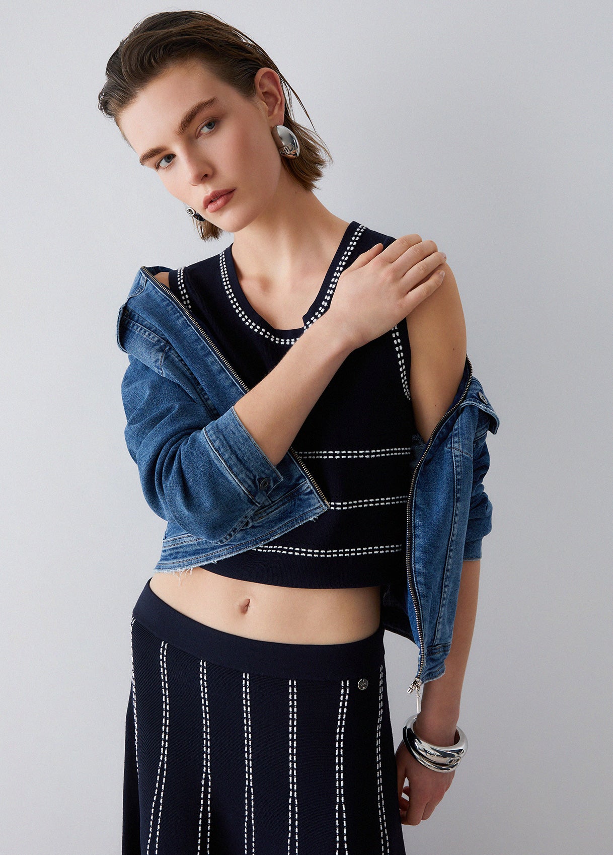 Liu Jo Knit Top Night Blue