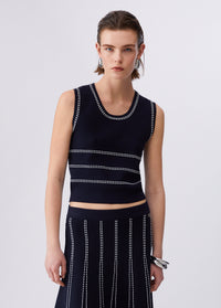 Liu Jo Knit Top Night Blue