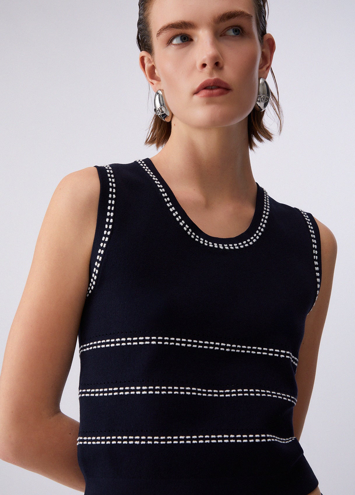 Liu Jo Knit Top Night Blue