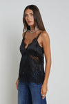 L'Agence Mitsu Silk Lace Camisole