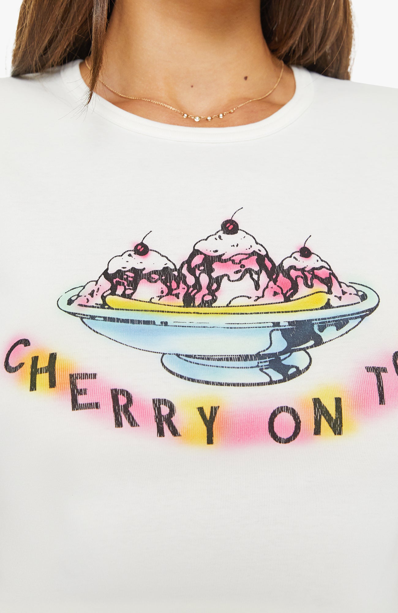 Mother T-shirt The Itty Bitty Ringer Cherry On Top