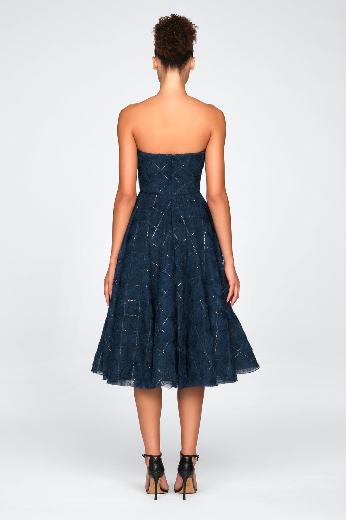 Theia Robe Cocktail en Tulle Texturé Anna