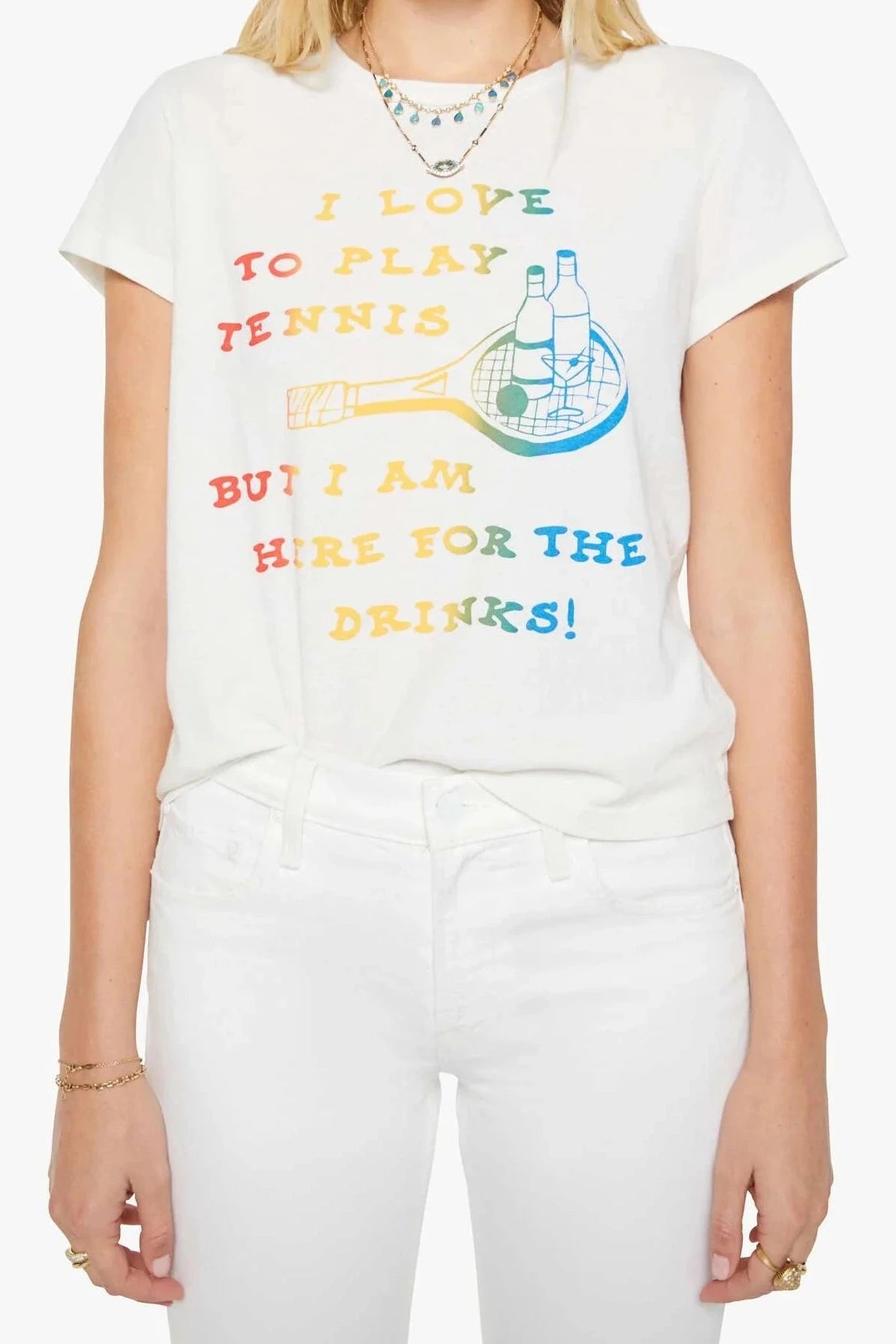 Mother T-shirt The Boxy Goodie I Love To Play Tennis